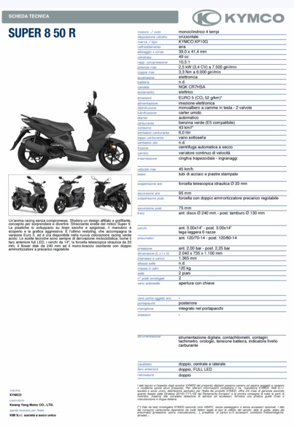 KYMCO SUPER 8 50 R - immagine 3